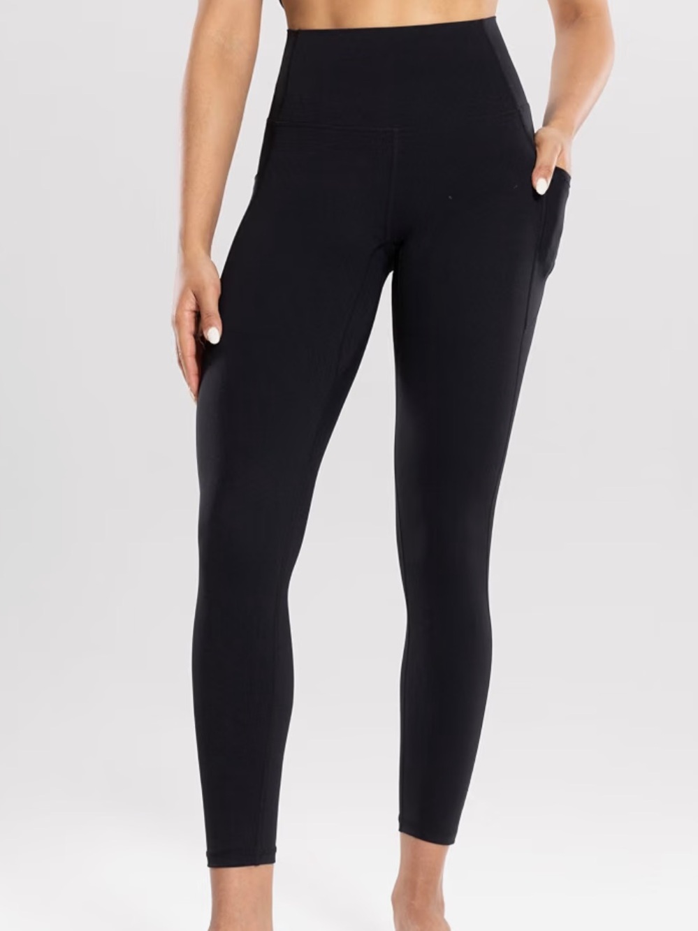Black Leggings with Side Pockets